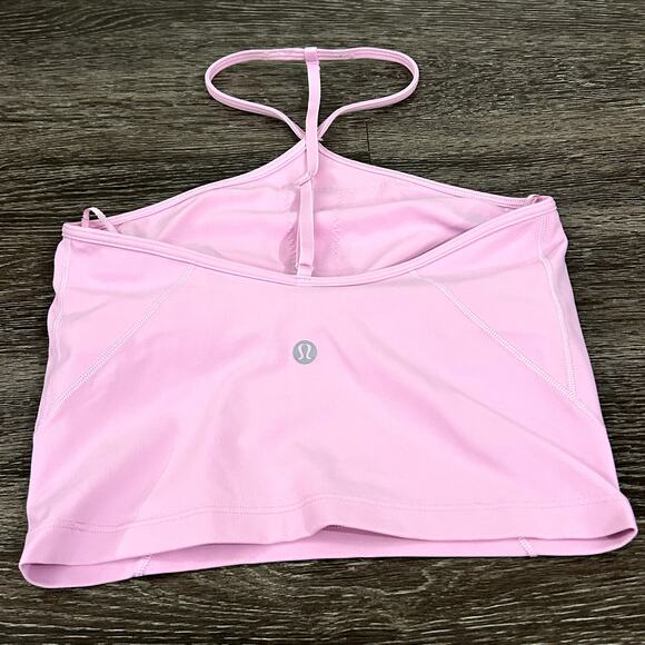 EUC Lululemon Align T-Strap Tank Top Vitapink Light Support Yoga Crop A/B Cup 2 - Picture 5 of 12